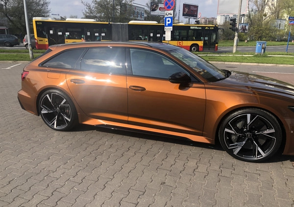 Audi RS6 cena 425000 przebieg: 133000, rok produkcji 2021 z Warszawa małe 232